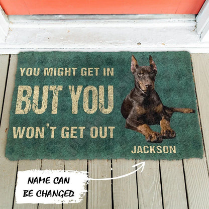 Personalized Boxer Dog Doormat
