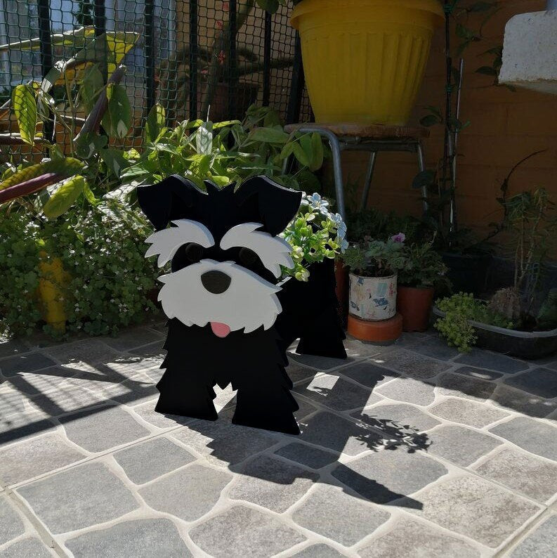 German Shepherd Flower Planter