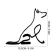 German Shepherd Metal Sculpture