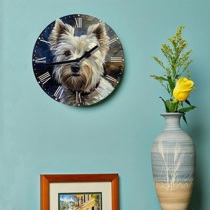 Roman Numeral Westie Clock