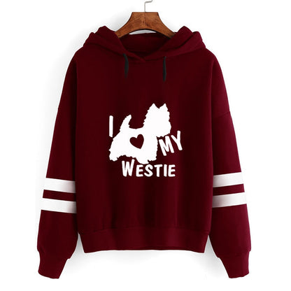 I Love My Westie Hoodie