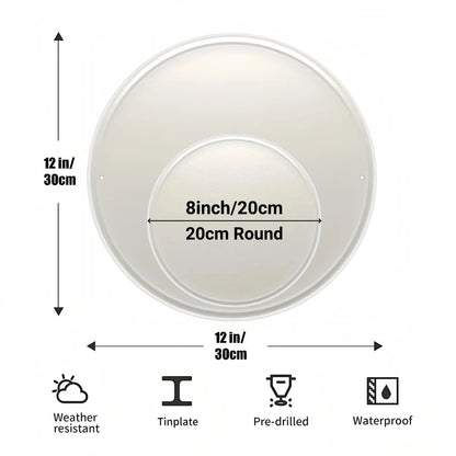 Westie Round Metal Plate