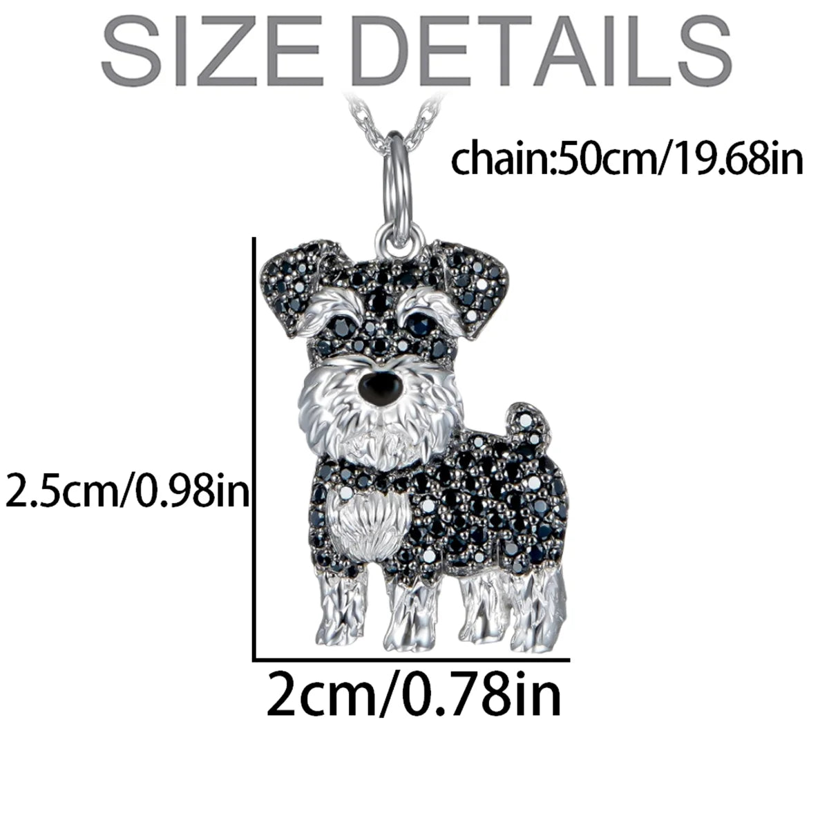 Schnauzer Pendant Necklace