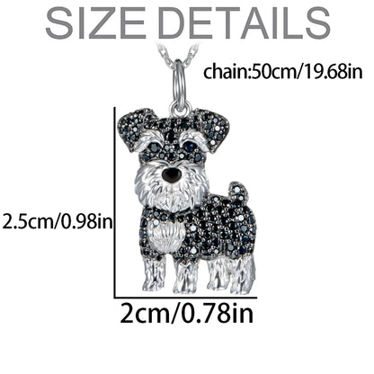 Schnauzer Pendant Necklace