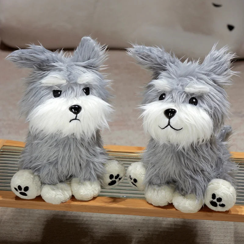 Fluffy Schnauzer Plush Toy