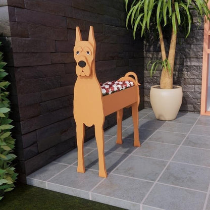 German Shepherd Flower Planter
