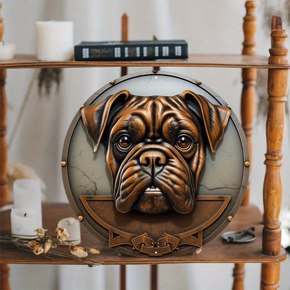 Vintage Boxer Metal Plate