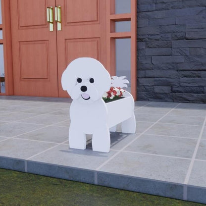 German Shepherd Flower Planter