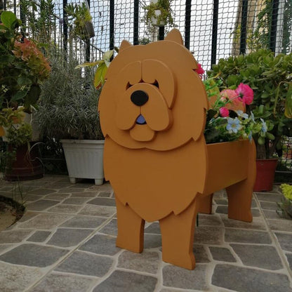 German Shepherd Flower Planter