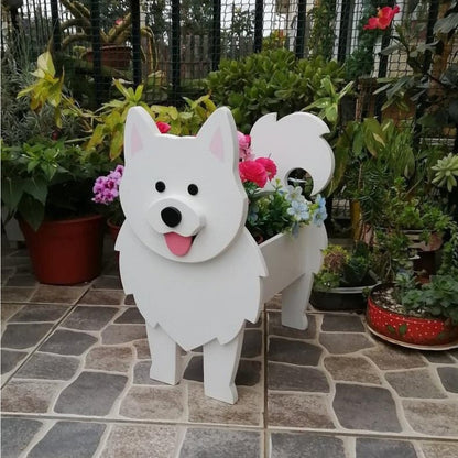 German Shepherd Flower Planter