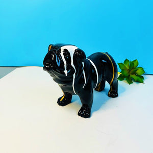 Color Splash English Bulldog Sculpture
