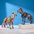 Rainbow German Shepherd Statue