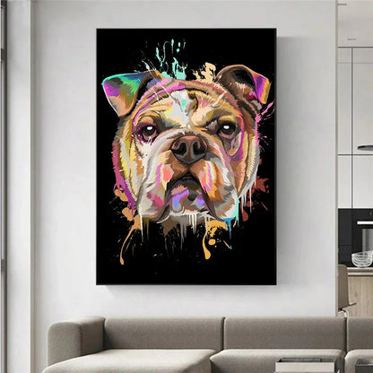 English Bulldog Splash Art
