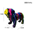 Color Splash English Bulldog Sculpture