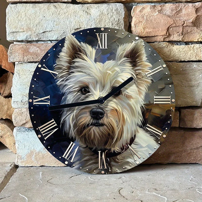 Roman Numeral Westie Clock