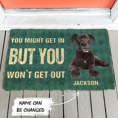 Personalized Boxer Dog Doormat