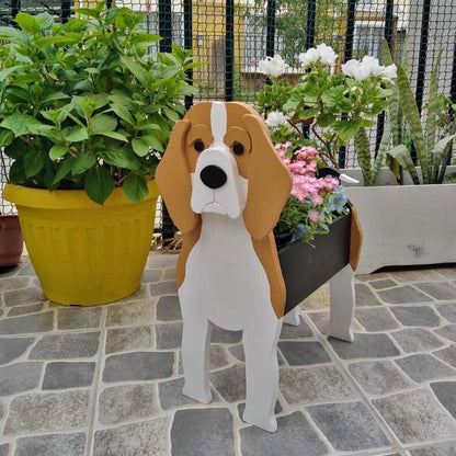 German Shepherd Flower Planter