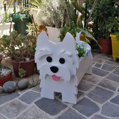 German Shepherd Flower Planter