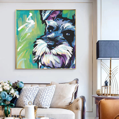 Graffiti Schnauzer Wall Art