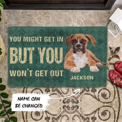 Personalized Boxer Dog Doormat