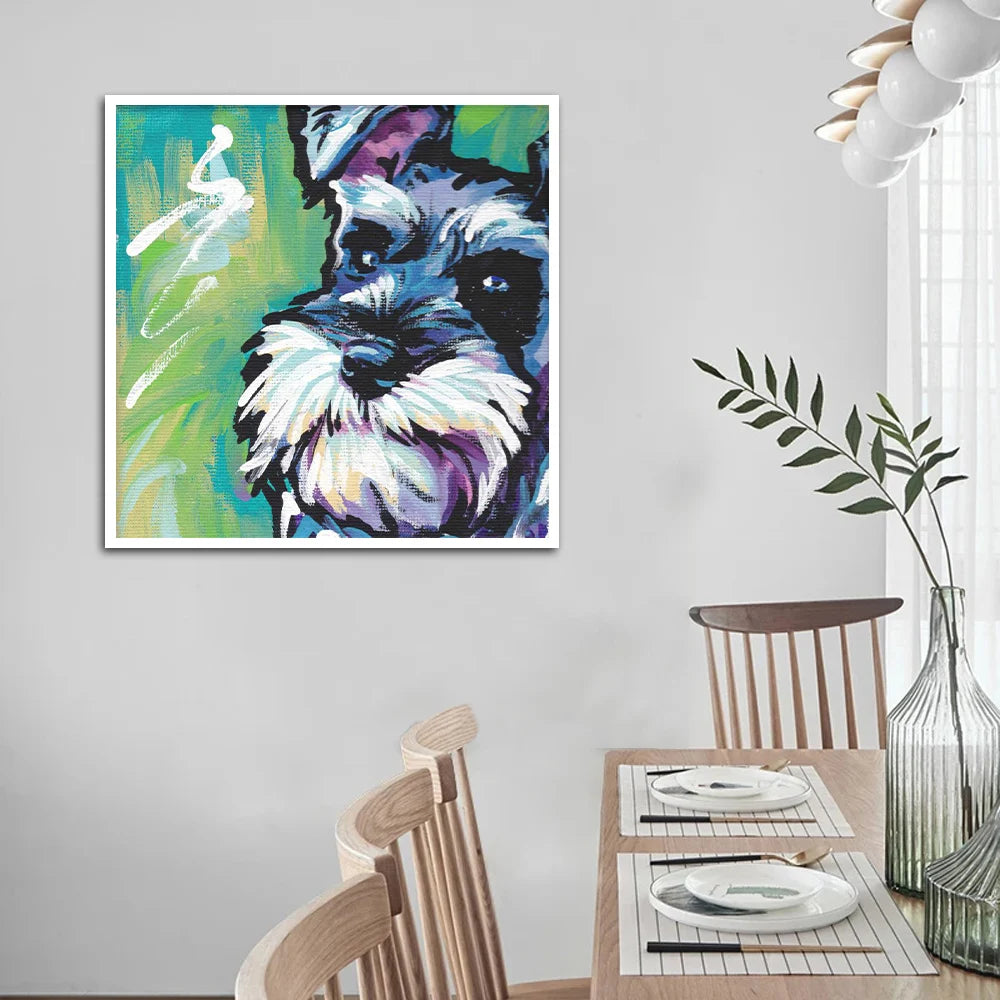 Graffiti Schnauzer Wall Art