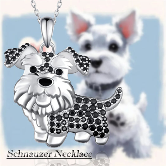 Sparkling Schnauzer Necklace