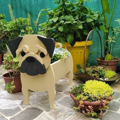 German Shepherd Flower Planter