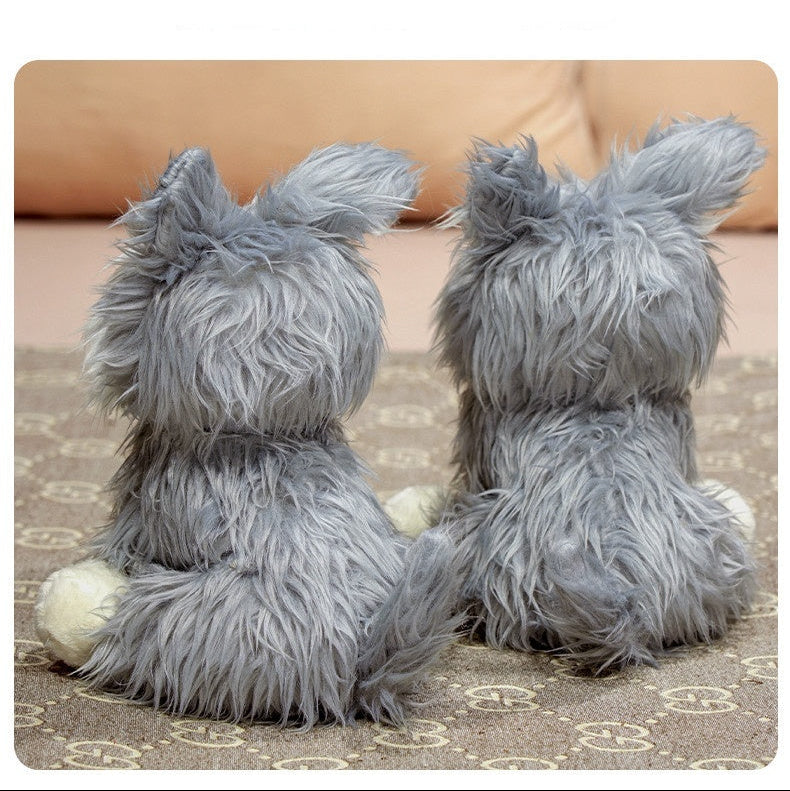 Fluffy Schnauzer Plush Toy