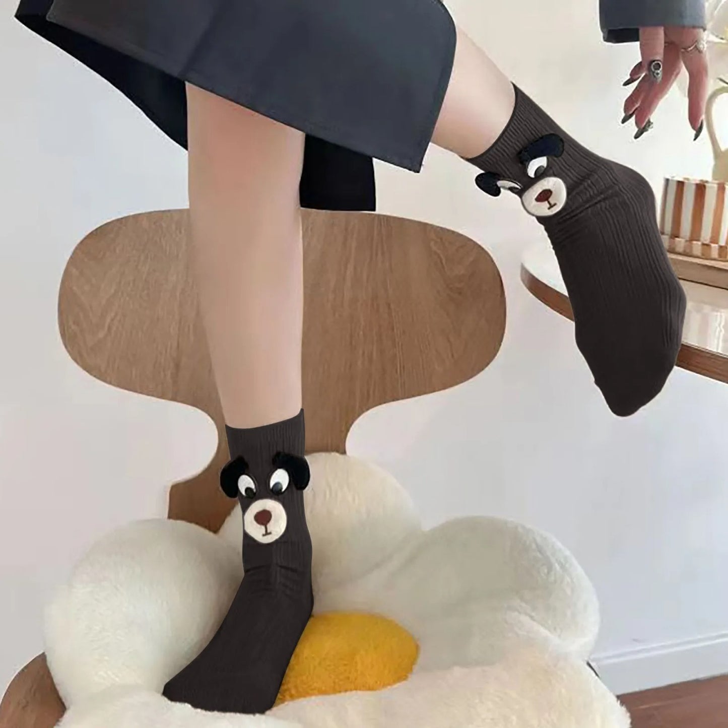 3D Schnauzer Socks
