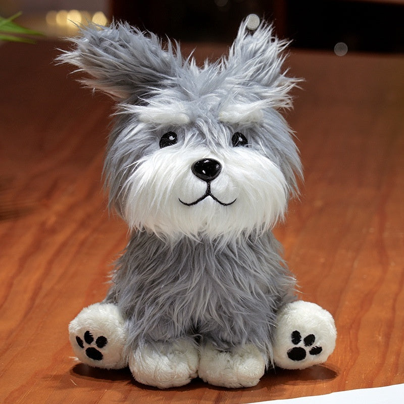Fluffy Schnauzer Plush Toy