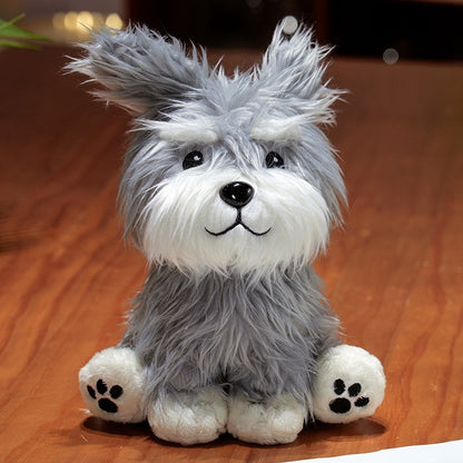 Fluffy Schnauzer Plush Toy