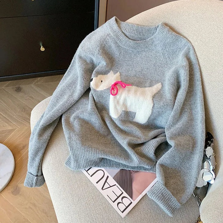 Fluffy Westie Sweater Ploocy