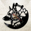 Vinyl German Shepherd Wall Clock