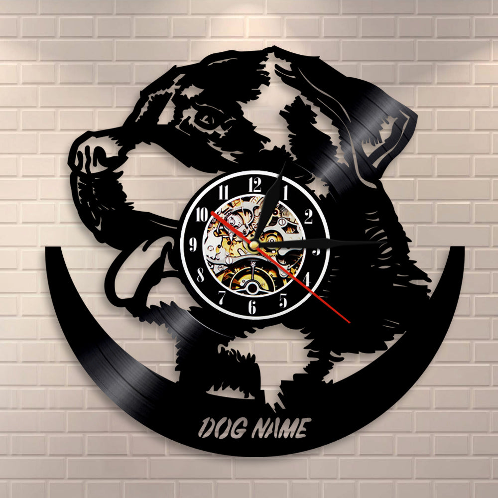Vinyl German Shepherd Wall Clock