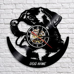 Vinyl German Shepherd Wall Clock