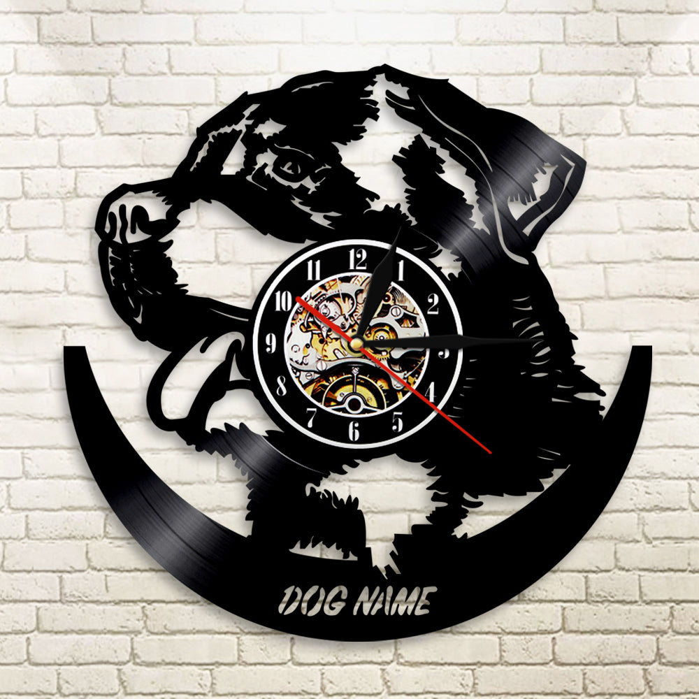 Vinyl German Shepherd Wall Clock