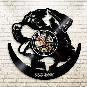 Vinyl German Shepherd Wall Clock