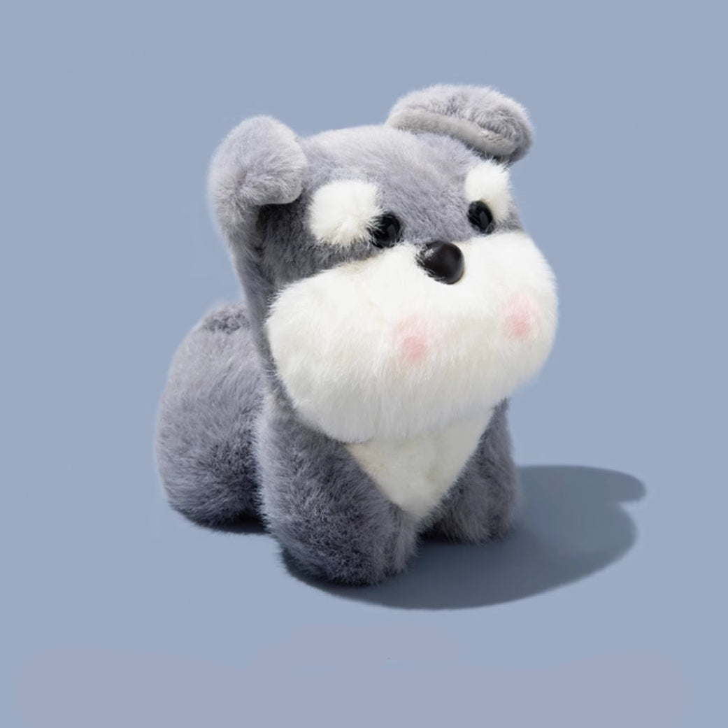 plush schnauzer airpods case