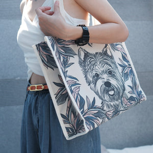 Luxury Westie Shopper Bag