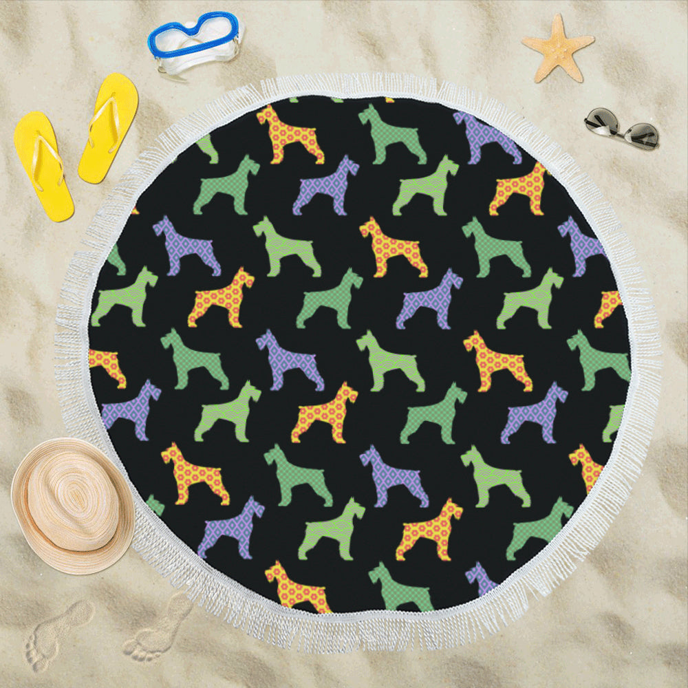 Schnauzer Beach Towel
