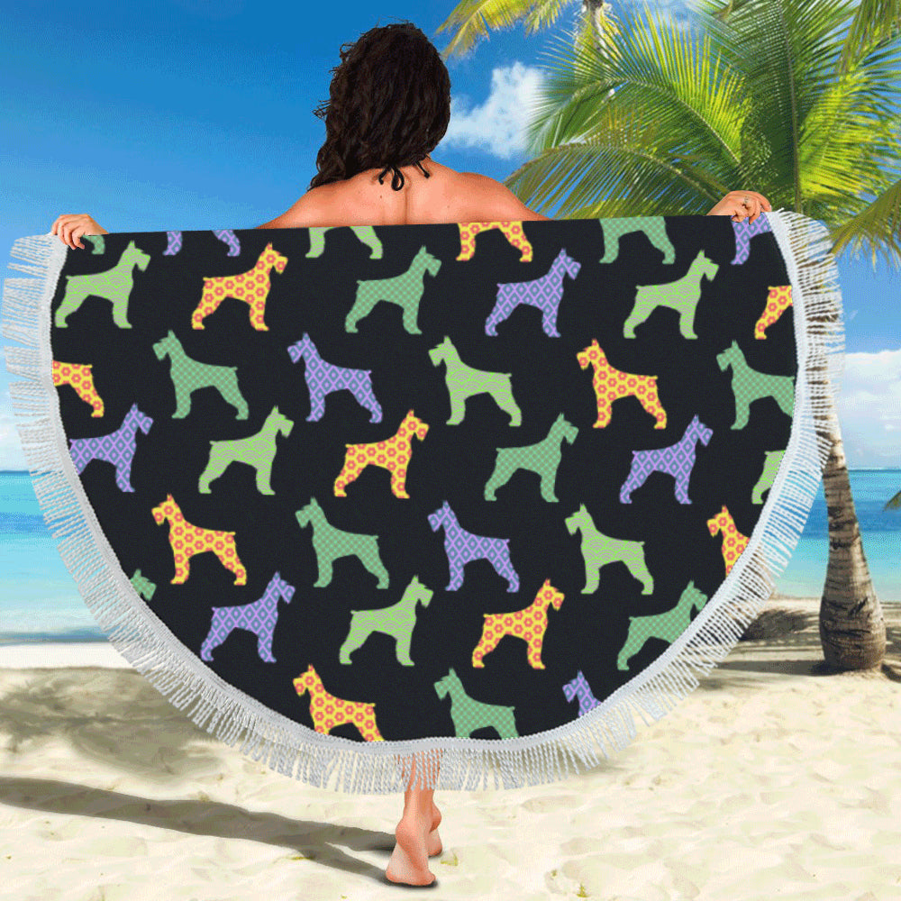 Schnauzer Beach Towel