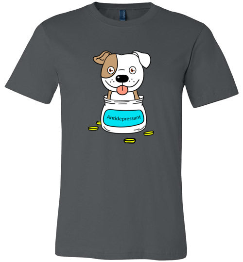 Antidepressant Staffy Premium Fitted Men/Unisex T-shirt