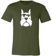 I love Schnauzer Premium Fitted Men/Unisex Tee