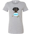 Antidepressant Dachshund Premium Fitted Lady T-shirt
