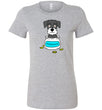 Antidepressant Schnauzer Premium Fitted Lady T-shirt