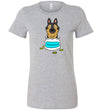 Antidepressant German Shepherd Premium Fitted Lady T-shirt