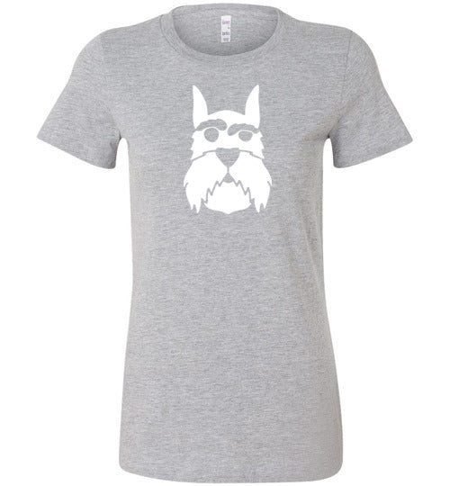 I love Schnauzer Premium Fitted Lady Tee
