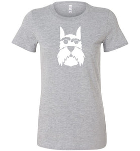 I love Schnauzer Premium Fitted Lady Tee