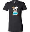 Antidepressant Staffy Premium Fitted Lady T-shirt