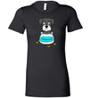 Antidepressant Schnauzer Premium Fitted Lady T-shirt
